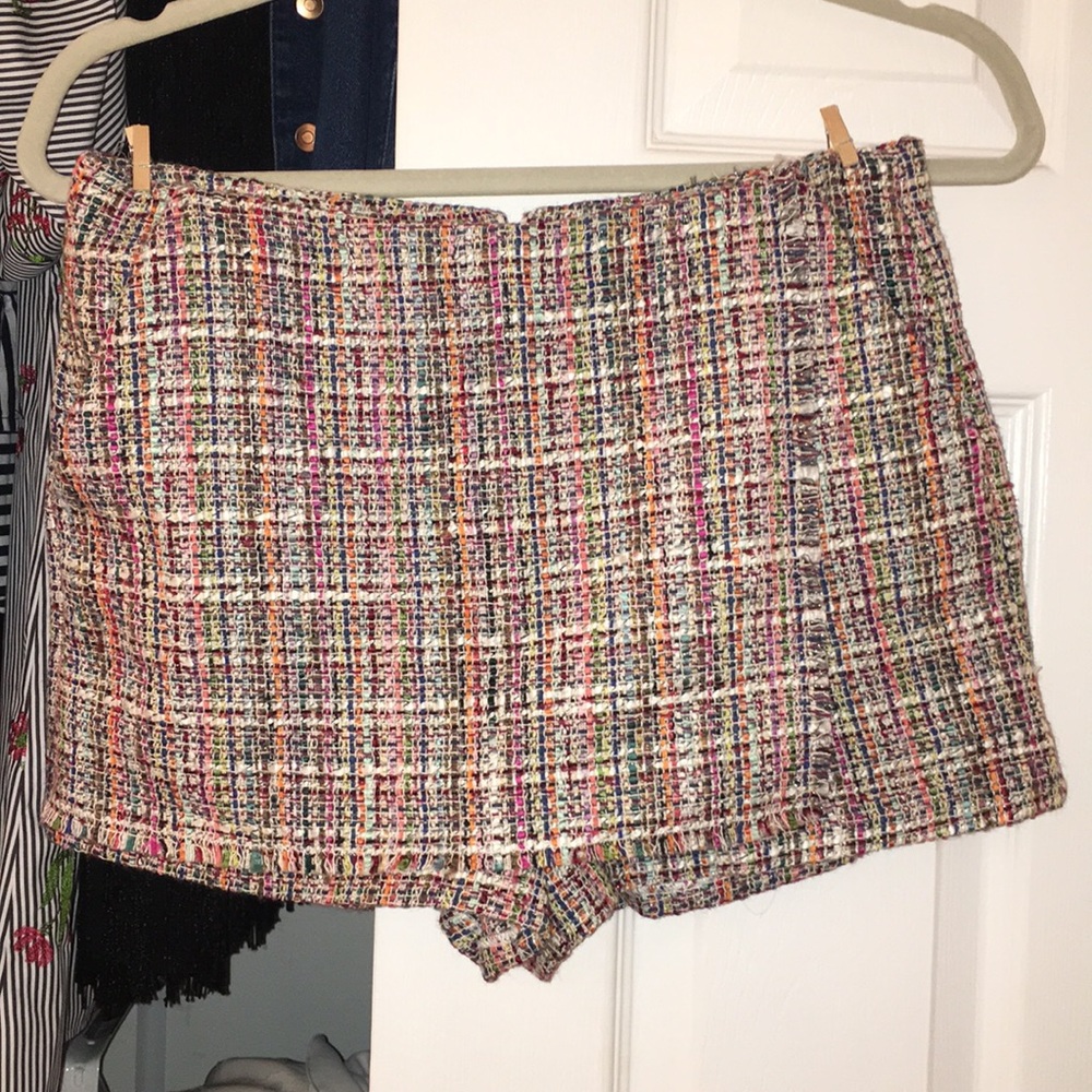 Zara tweed skort